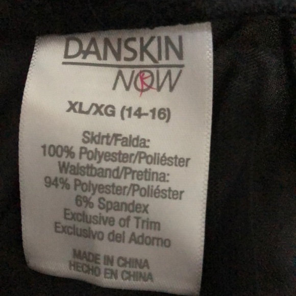 Children’s Black Chiffon Rose Skirt by Danskin - Picture 2 of 3